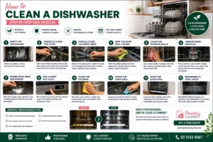 How to Clean a Dishwasher: Step-by-Step Guide | Pretty Cleaning